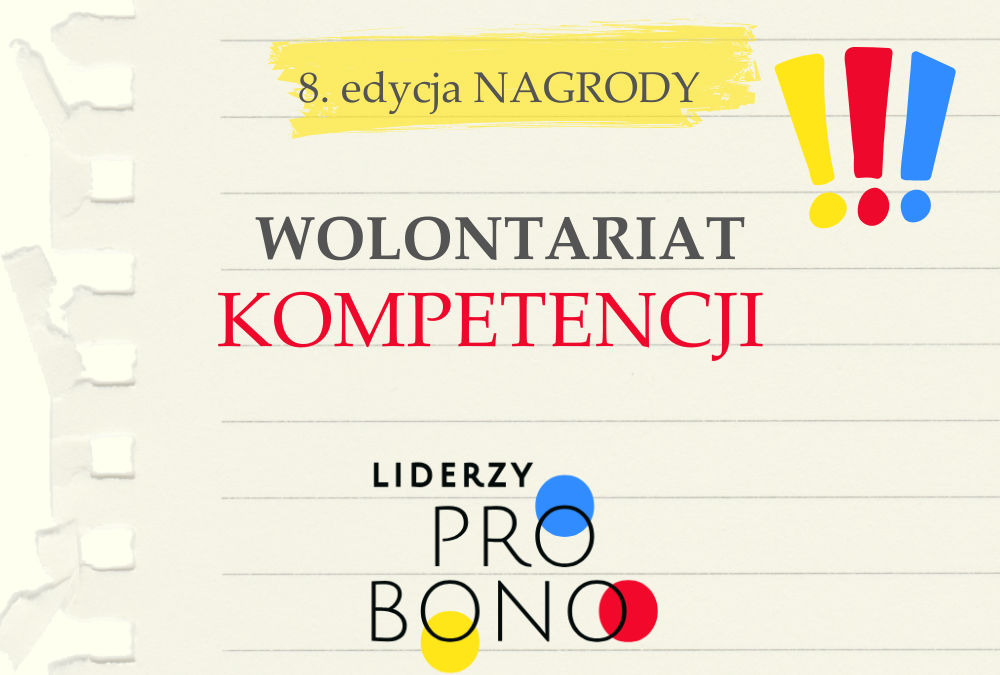 8. edycja Nagrody Wolontariat Kompetencji